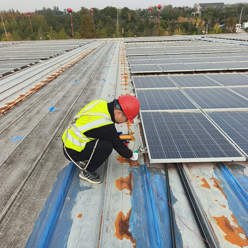 漯河市召陵區(qū)某光伏電站屋面防雷檢測項目
